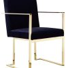 Dining Chairs & Stools * | Pangea Gold Dexter Arm Chair Home Dining Chairs & Stools