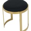 Dining Chairs & Stools * | Pangea Gold Frame Orion Stool Home Dining Chairs & Stools