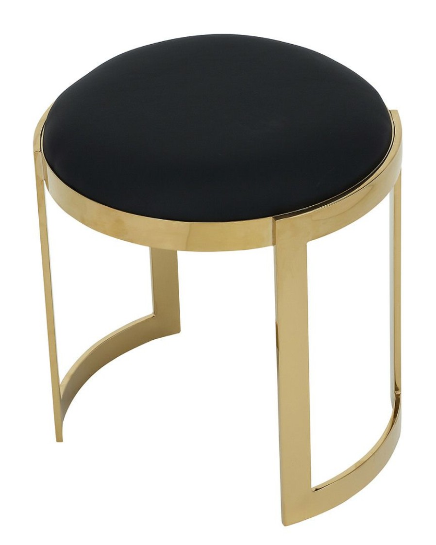 Dining Chairs & Stools * | Pangea Gold Frame Orion Stool Home Dining Chairs & Stools