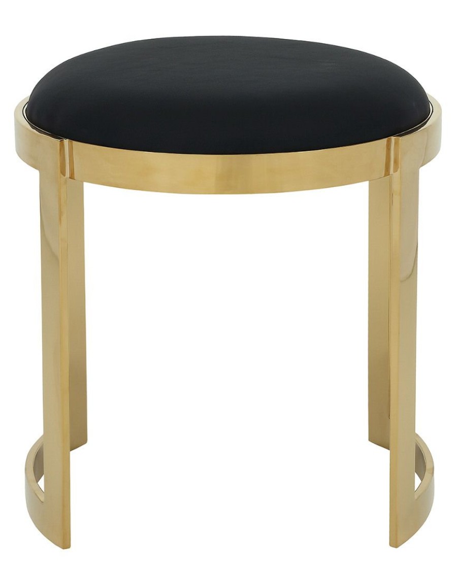 Dining Chairs & Stools * | Pangea Gold Frame Orion Stool Home Dining Chairs & Stools