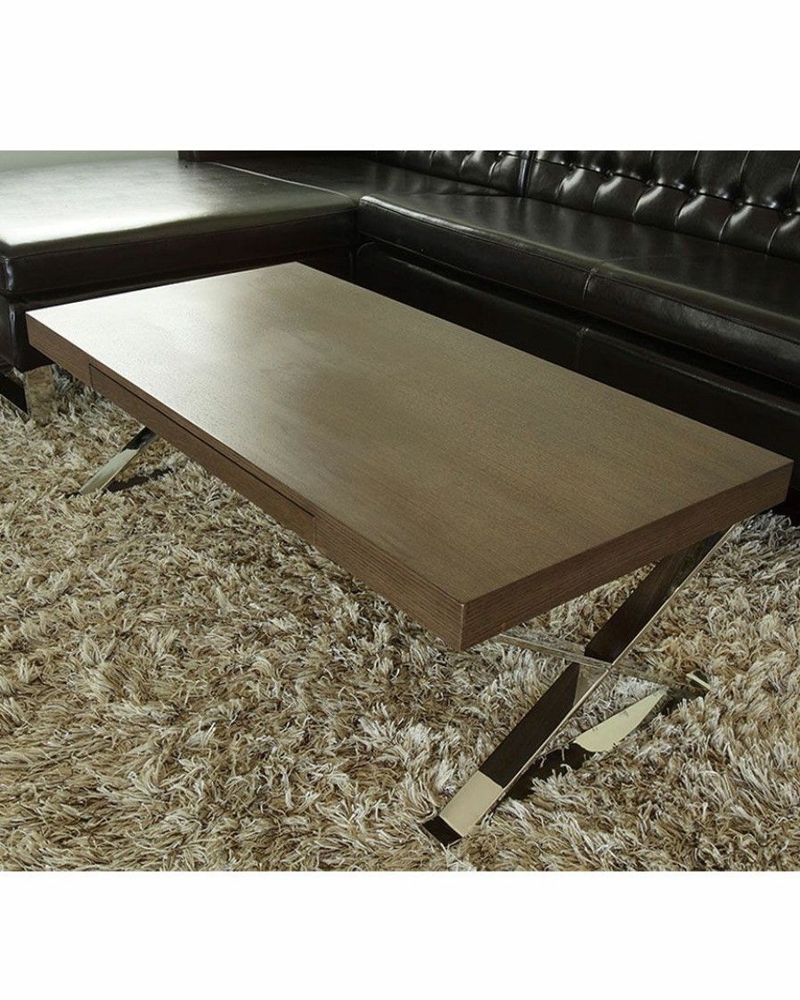 Coffee Tables * | Pangea X-Leg Coffee Table Home Coffee Tables