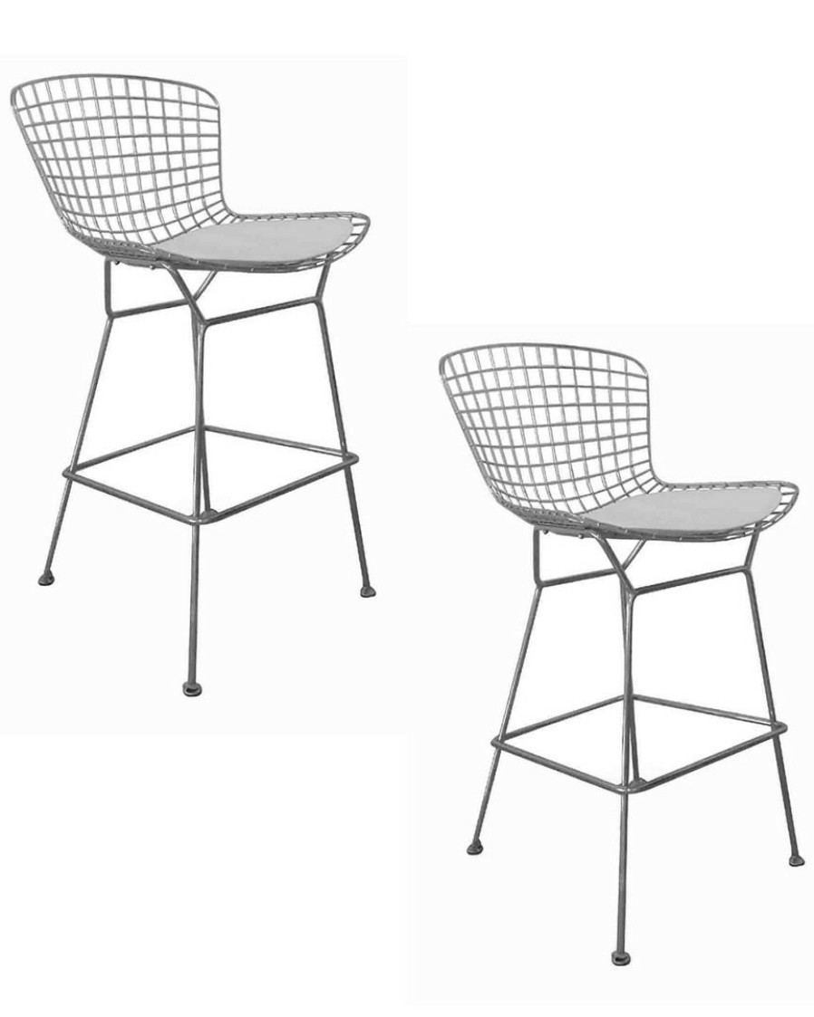 Dining Chairs & Stools * | Pangea Set Of 2 Shuttle Bar Stools Home Dining Chairs & Stools