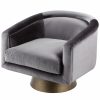 Accent Chairs * | Pangea Home Audrina Swivel Lounge Chair Accent Chairs