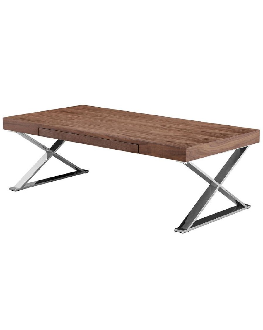 Coffee Tables * | Pangea X-Leg Coffee Table Home Coffee Tables