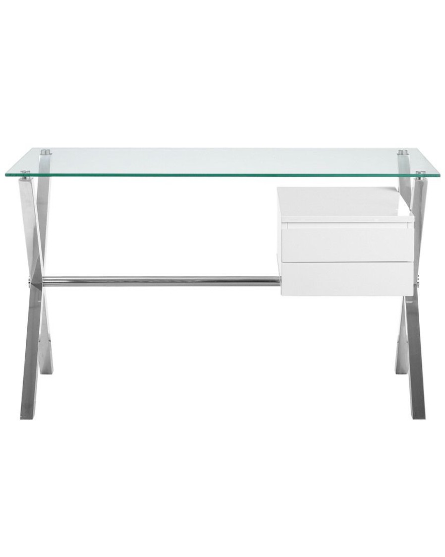 Desks & Storage * | Pangea 1 Compartment Beverli Desk Home Desks & Storage