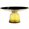 Coffee Tables * | Pangea Home Gbelinda Coffee Table Yellow Glass Coffee Tables