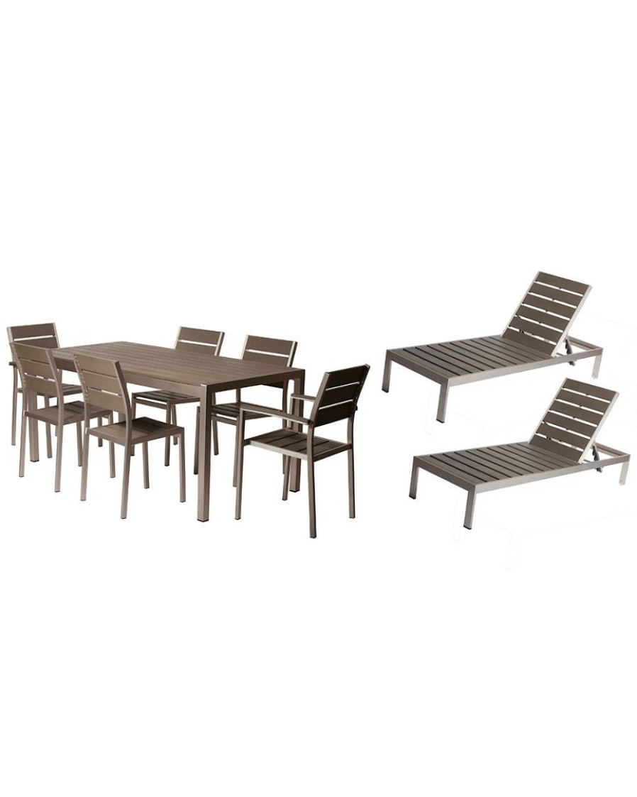 Dining Sets * | Pangea Roy 9Pc Patio Set Home Dining Sets