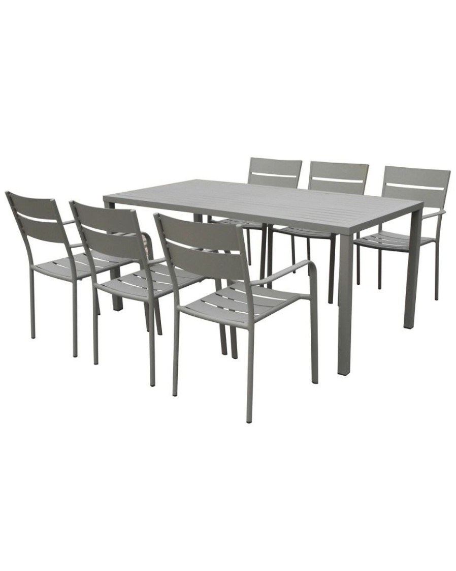 Dining Sets * | Pangea Home 7Pc South Beach Dining Set Dining Sets