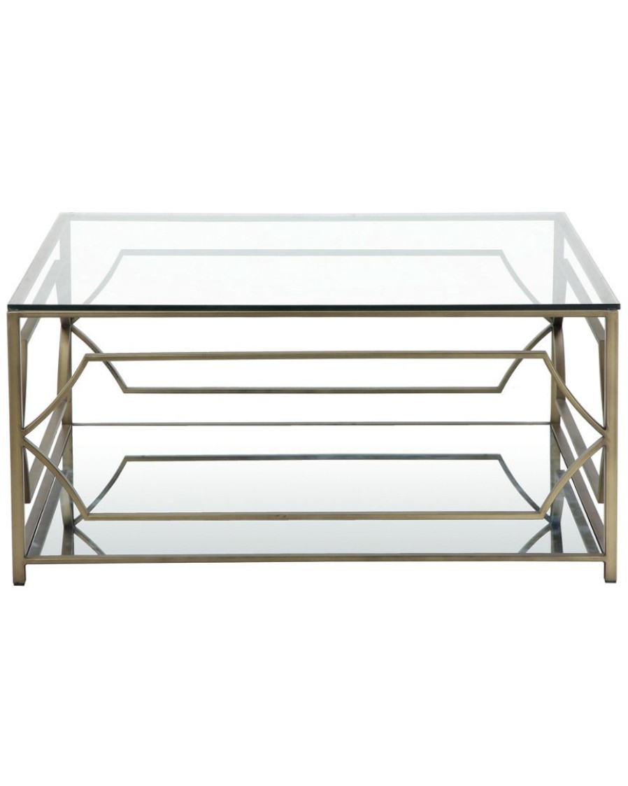 Coffee Tables * | Pangea Edward Glass Console Table Home Coffee Tables