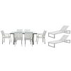 Dining Sets * | Pangea Home Bella 9Pc Patio Set Dining Sets