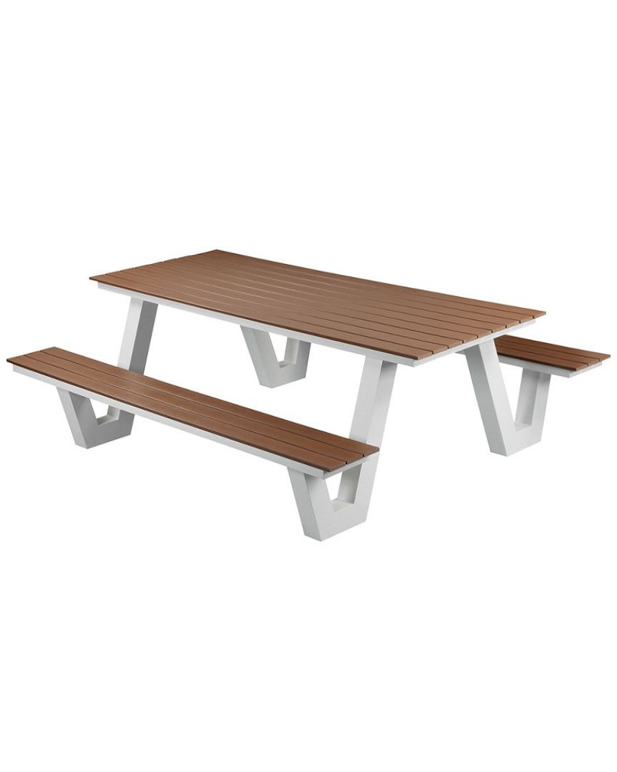 Outdoor Tables * | Pangea Lukas Outdoor Picnic Table Home Outdoor Tables