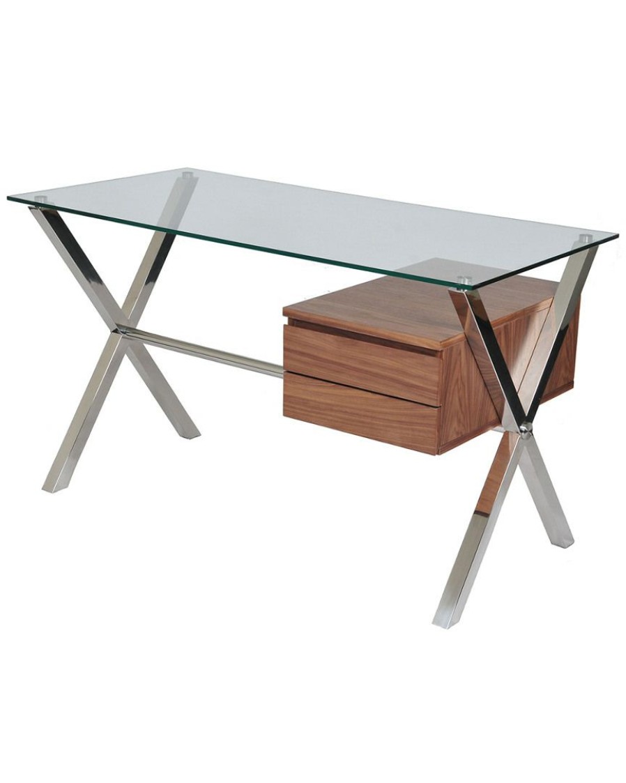 Desks & Storage * | Pangea 1 Compartment Beverli Desk Home Desks & Storage