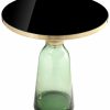 End & Side Tables * | Pangea Home Gbelinda Side Table Green Glass End & Side Tables