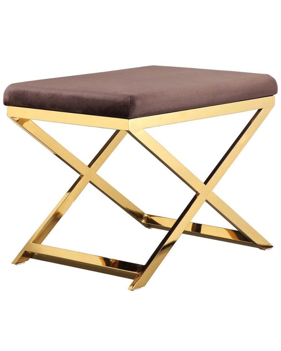 Dining Chairs & Stools * | Pangea Gold Lexi Stool Home Dining Chairs & Stools