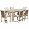 Outdoor Tables * | Pangea Home Indoor/Outdoor Harbor 7Pc Dining Table Outdoor Tables