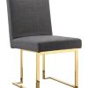 Dining Chairs & Stools * | Pangea Set Of 2 Gold Dexter Side Chairs Home Dining Chairs & Stools