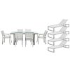 Dining Sets * | Pangea Home Bella 11Pc Patio Set Dining Sets