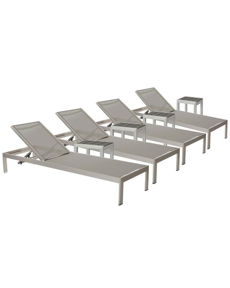 Seating * | Pangea 4 Sally Lounger & 4 Side Table Home Seating