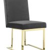 Dining Chairs & Stools * | Pangea Set Of 2 Gold Dexter Side Chairs Home Dining Chairs & Stools